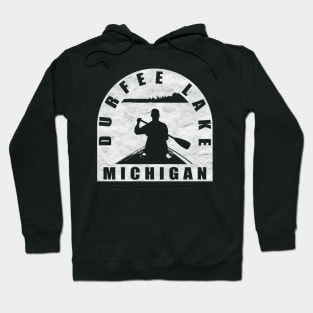 Durfee Lake Canoeing Michigan Hoodie